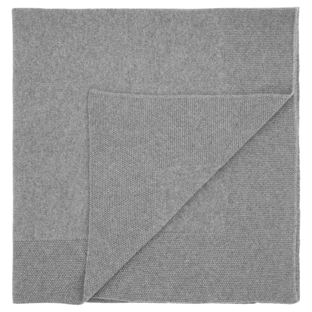 VER de TERRE Cashmere tørklæde Tæpper 060 Grey mélange