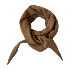 VER de TERRE Cashmere trekant tørklæde Cashmere 912 Caramel