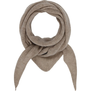 VER de TERRE Cashmere trekant tørklæde Cashmere 918 Bear mélange