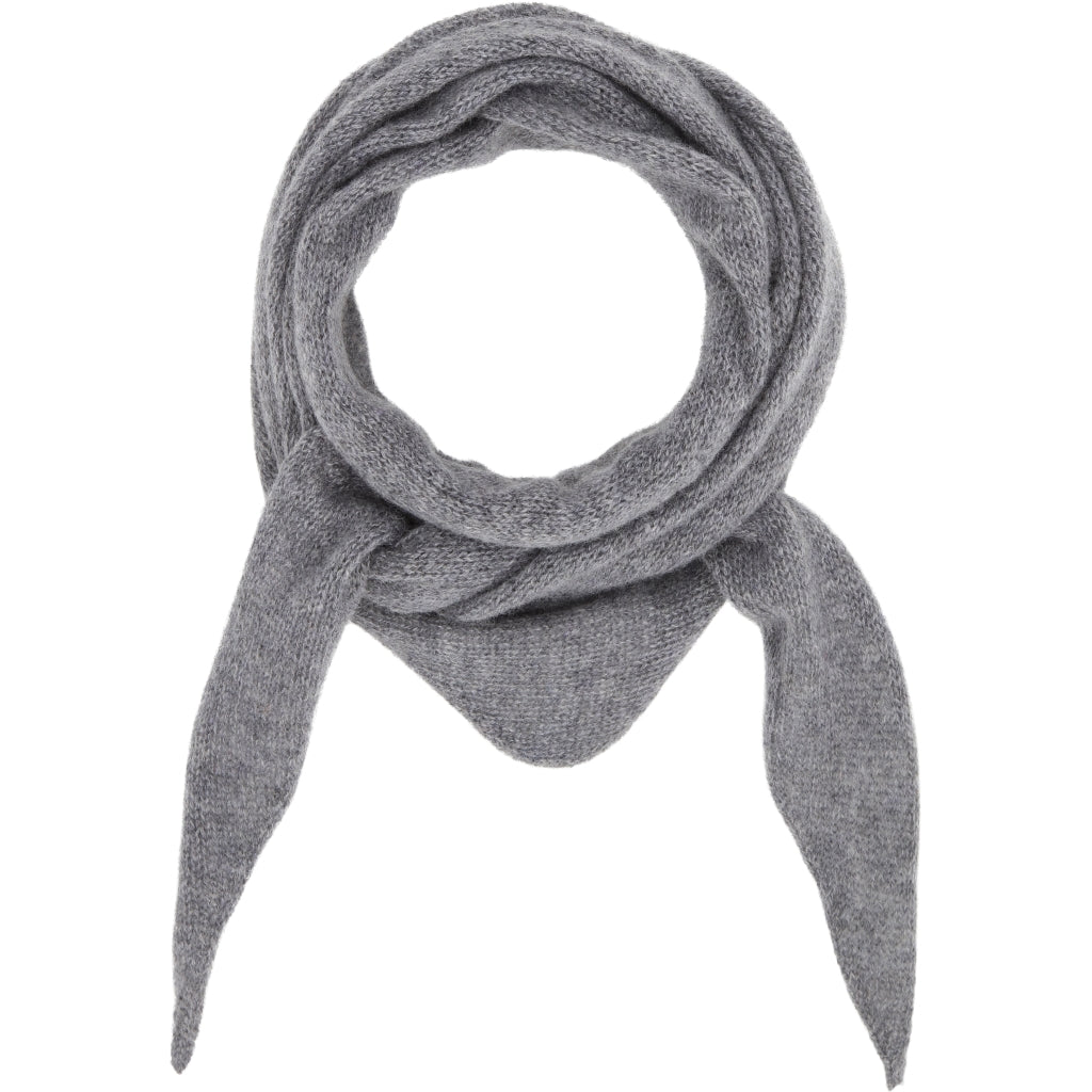 VER de TERRE Cashmere trekant tørklæde Tørklæder & halsvarmere 060 Grey mélange