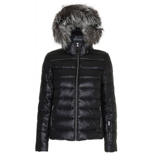 VER de TERRE Dame dunjakke med pels Dunjakke med pels 099 Black