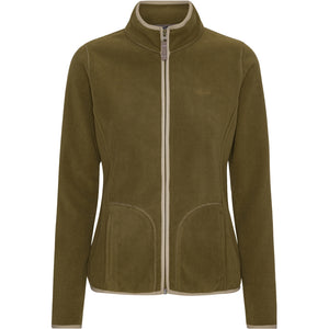 VER de TERRE Dame fleece jakke Fleece 873 Dark olive/mocca