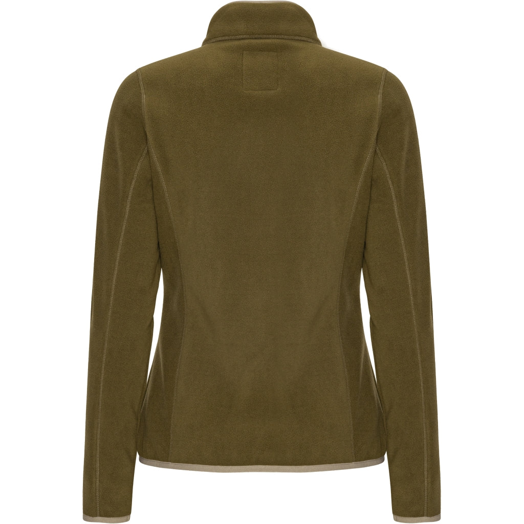 VER de TERRE Dame fleece jakke Jakke 873 Dark olive/mocca