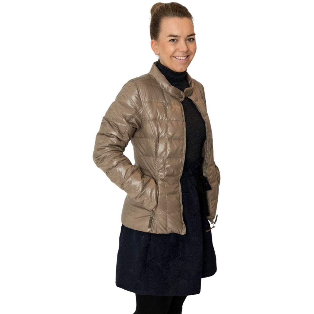 VER de TERRE Dame overgangs dunjakke Dunjakke 912 Caramel