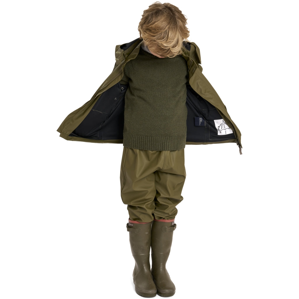 VER de TERRE Drenge cashmere sweater Sweater 874 Olive mélange