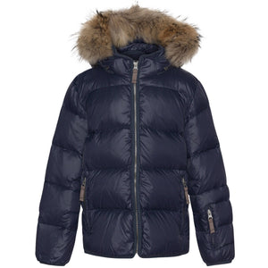 VER de TERRE Dunjakke med pels Jakke 600 Navy