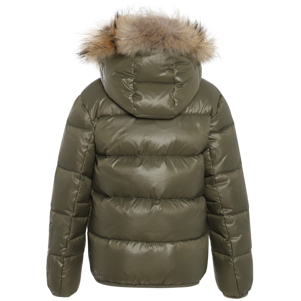 VER de TERRE Dunjakke med pels Jakke 868 Dark moss/beet