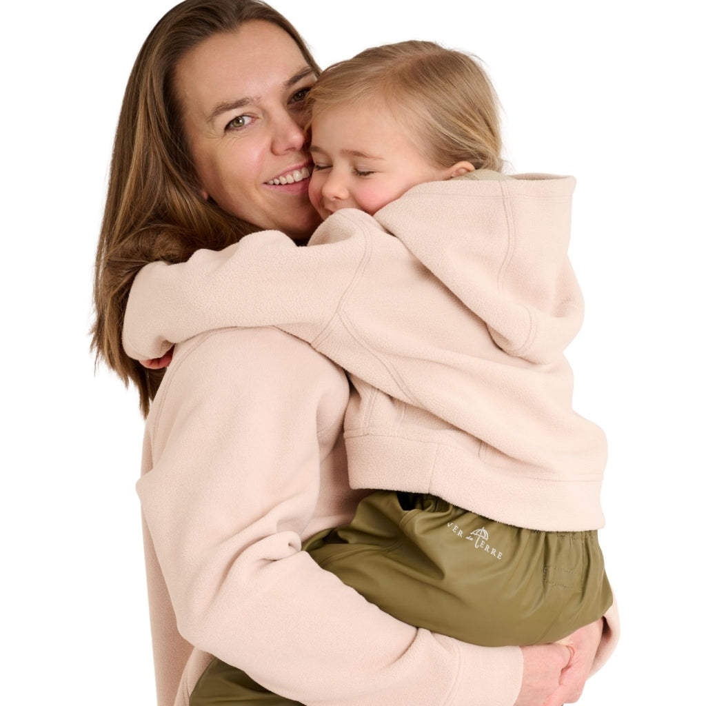 VER de TERRE Fleece hættetrøje Hættetrøje 416 Mahogany rose/mocca