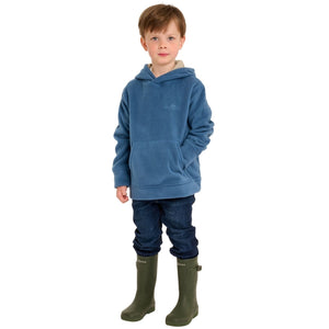 VER de TERRE Fleece hættetrøje Hættetrøje 666 Polar blue/mocca