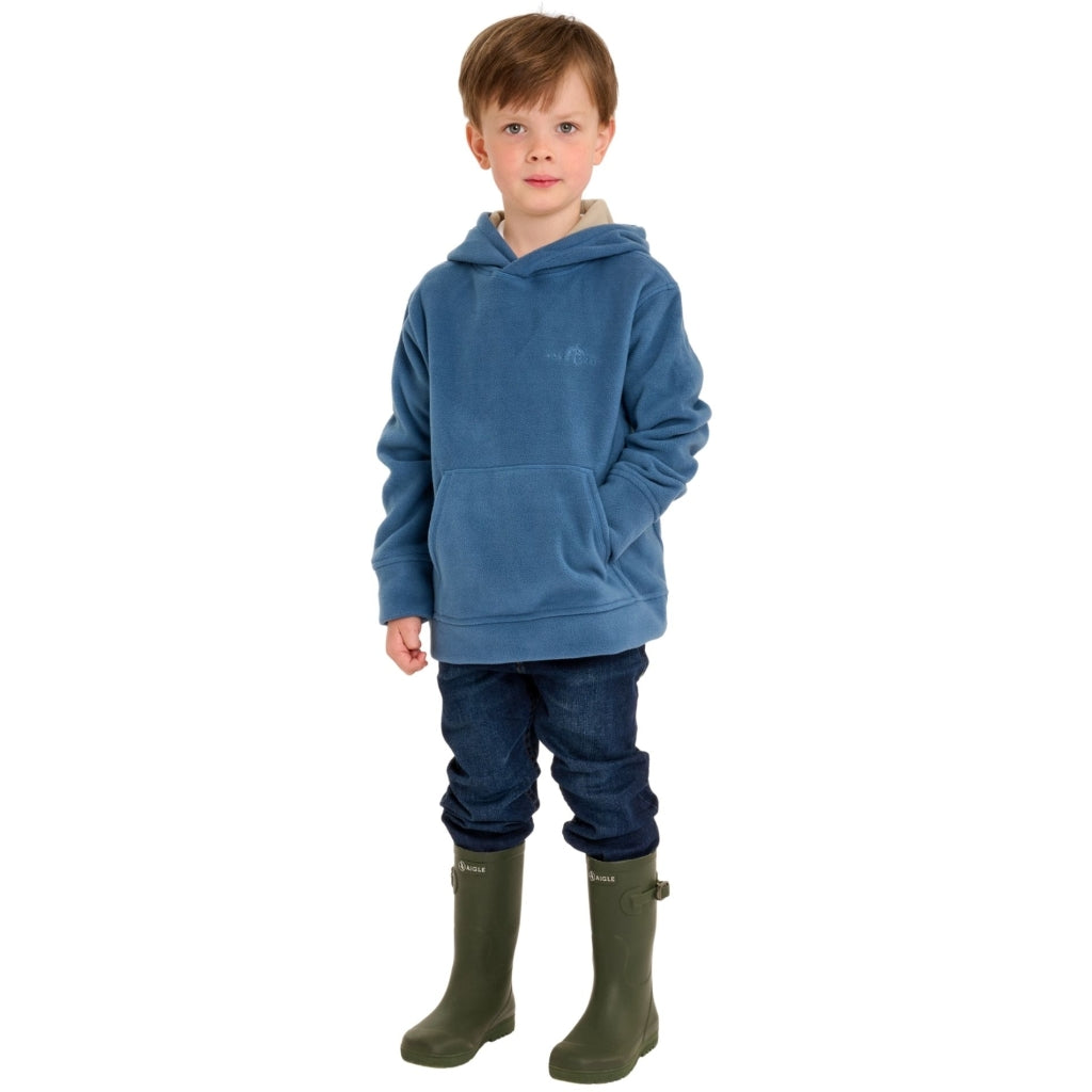 VER de TERRE Fleece hættetrøje Hættetrøje 666 Polar blue/mocca