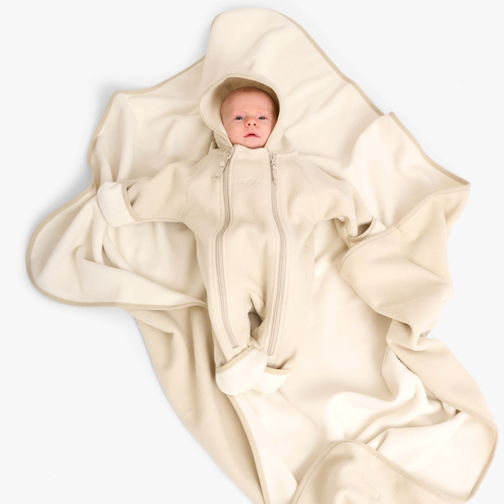 VER de TERRE Fleece tæppe Tæpper 697 Baby blue/kit