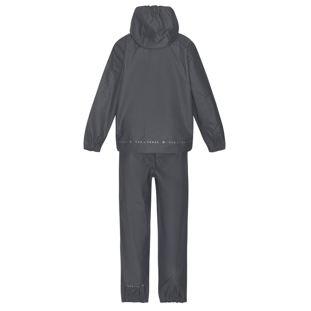 VER de TERRE Gummi regnsæt Regntøj 085 Anthracite