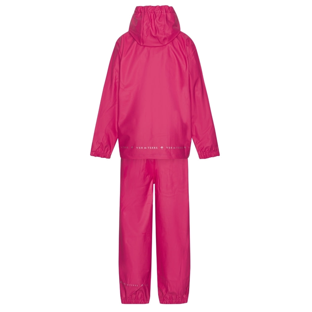VER de TERRE Gummi regnsæt Regntøj 370 Cerise