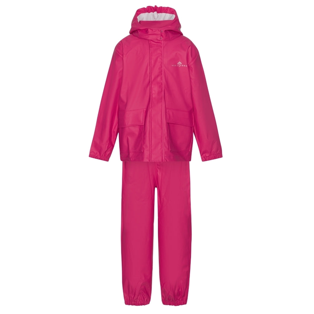 VER de TERRE Gummi regnsæt Regntøj 370 Cerise