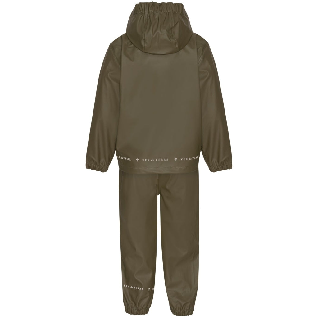 VER de TERRE Gummi regnsæt Regntøj 867 Dark moss