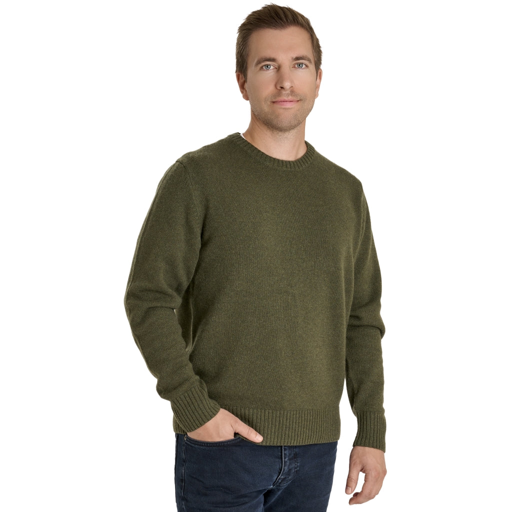 VER de TERRE Herre cashmere sweater Sweater 874 Olive mélange