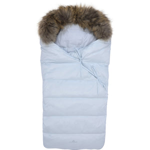 VER de TERRE Kørepose i dun med pels Kørepose 698 Baby blue