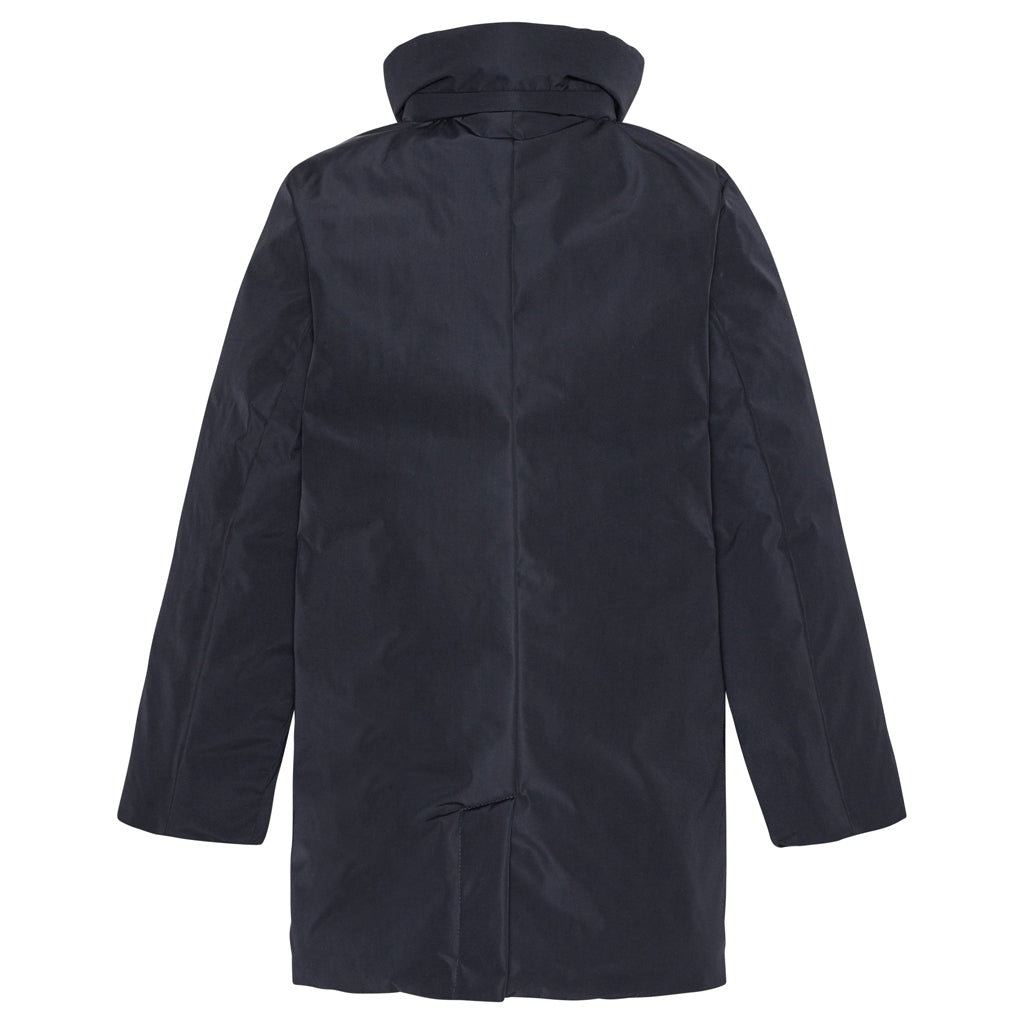 VER de TERRE Pige dunfrakke med pels Dunfrakke 600 Navy