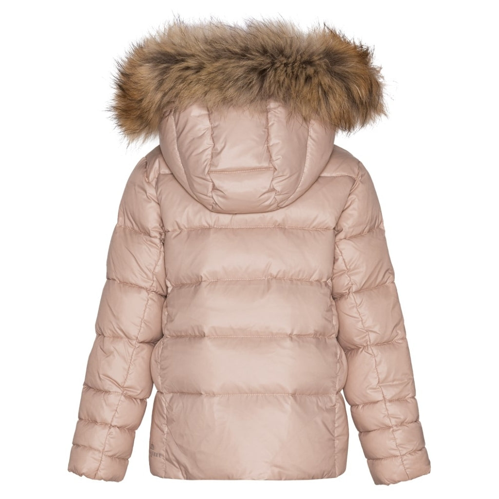 VER de TERRE Pige dunjakke med pels Dunjakke med pels 415 Mahogany rose