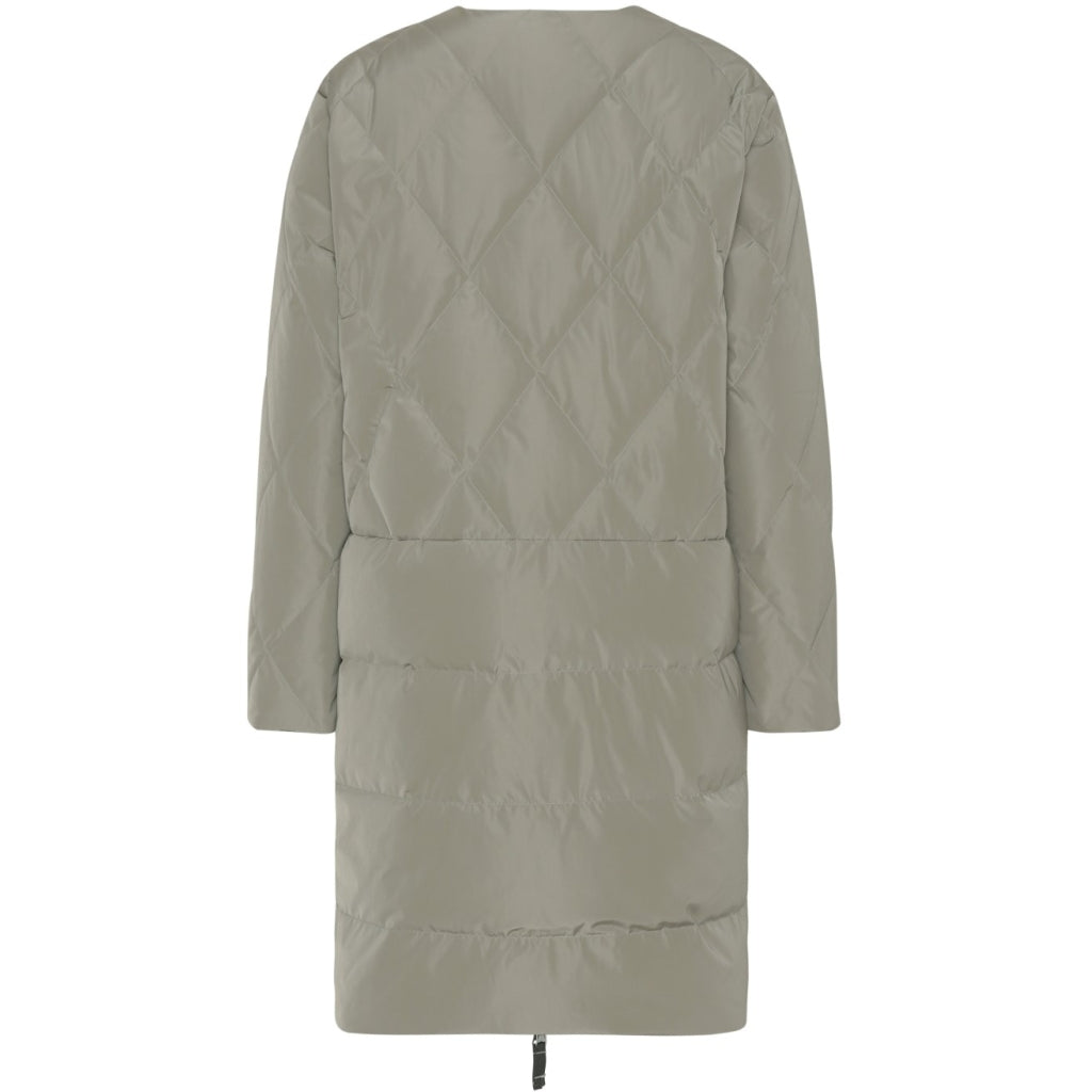 VER de TERRE Quiltet vendbar dame dunfrakke Frakke 983 Oyster/grey