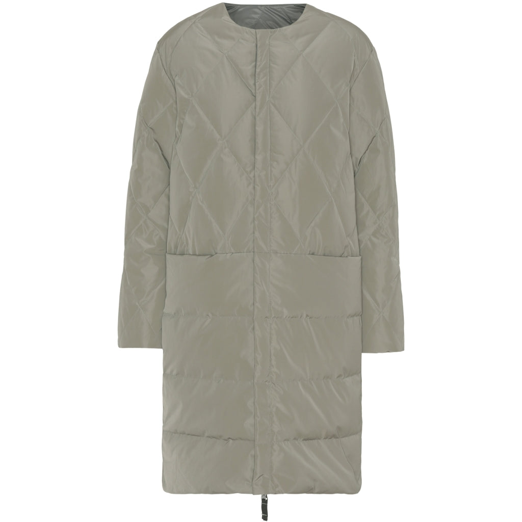 VER de TERRE Quiltet vendbar dame dunfrakke Frakke 983 Oyster/grey