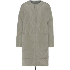 VER de TERRE Quiltet vendbar dame dunfrakke Frakke 983 Oyster/grey