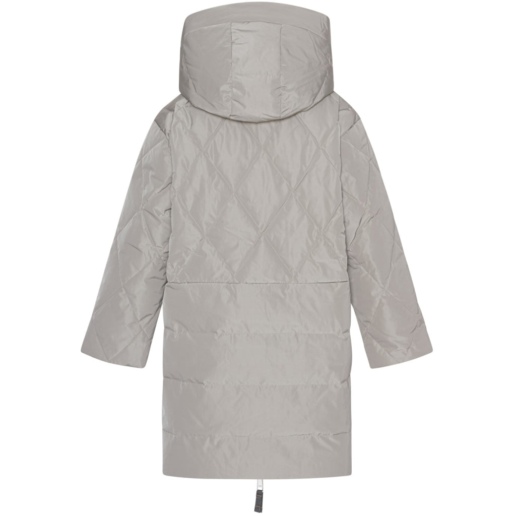 VER de TERRE Quiltet vendbar pige dunfrakke Frakke 983 Oyster/grey