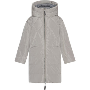 VER de TERRE Quiltet vendbar pige dunfrakke Frakke 983 Oyster/grey