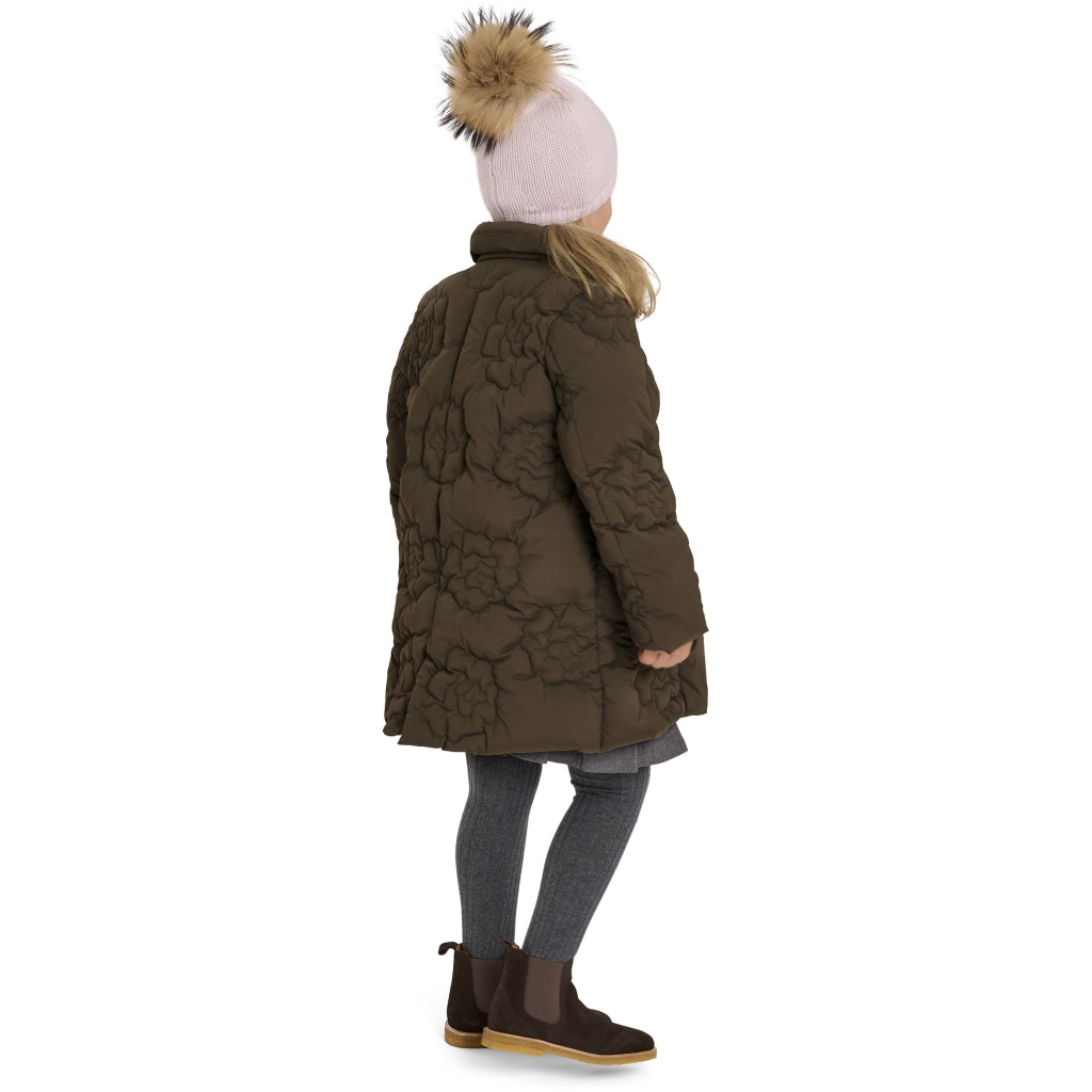 VER de TERRE Rose pige dunfrakke Dunfrakke 002 Snow