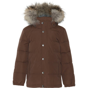 VER de TERRE Vinter dunjakke med pels Jakke 901 Brownie