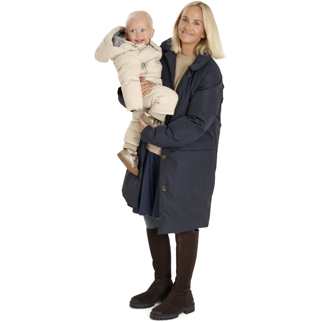 VER de TERRE Womans down coat Dunfrakke 600 Navy