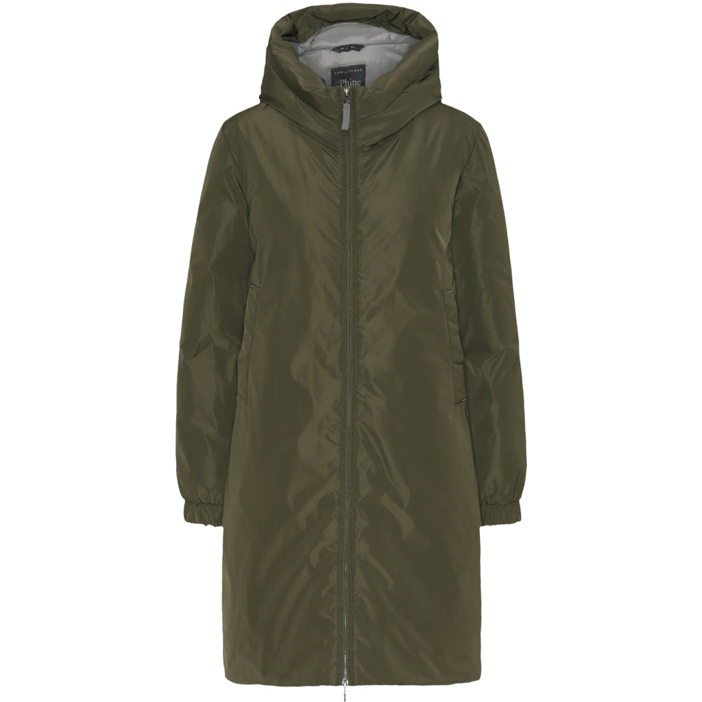 VER de TERRE Womans parka coat Frakke 866 Dark moss/grey