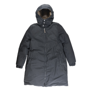 RE-LOVE Pige parkafrakke - Black/caramel