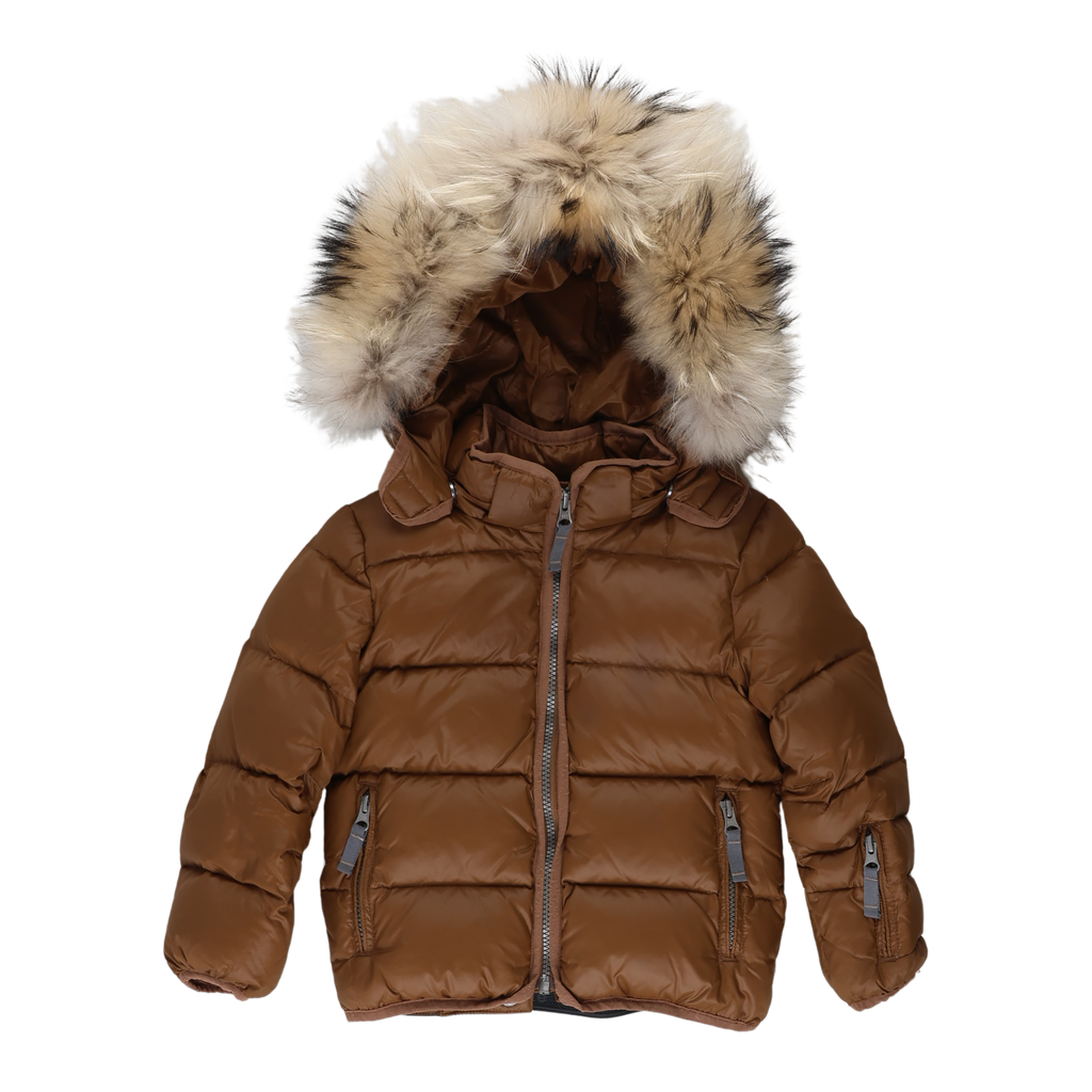 RE-LOVE Down jacket with fur