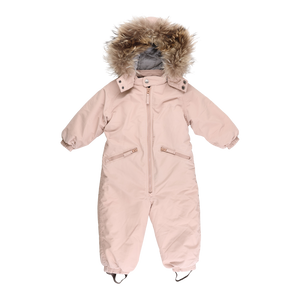 RE-LOVE Flyverdragt med pels - Mahogany rose