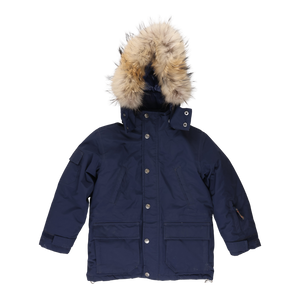 RE-LOVE Arktisk vinterjakke med pels - Navy
