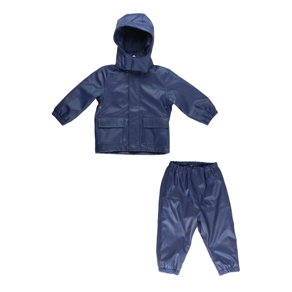 RE-LOVE Gummi thermo-regnsæt - Navy