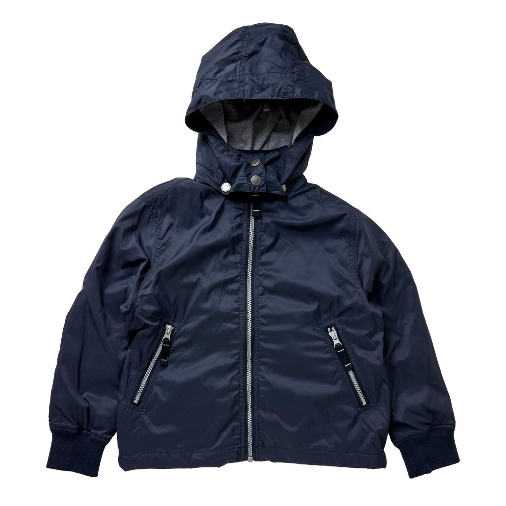 RE-LOVE Baby spring jacket with grey mélange single jersey lining